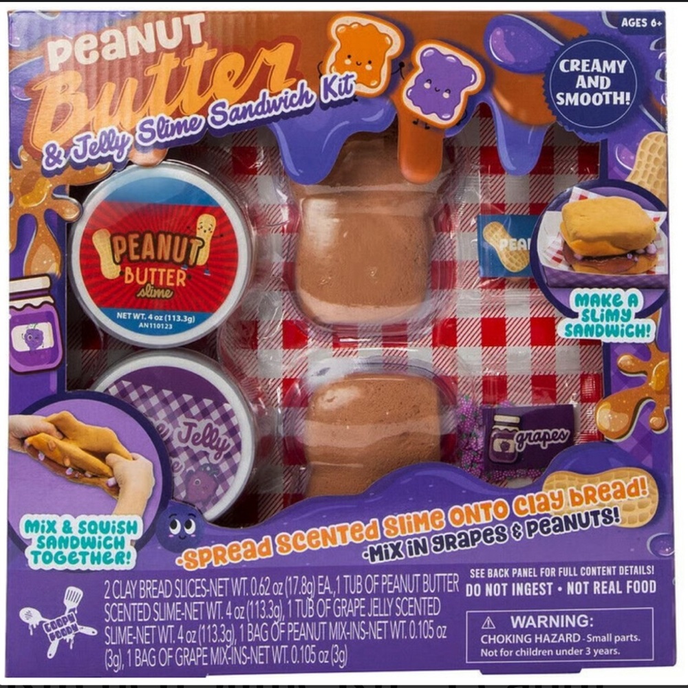 🆕 Kitchen Slime Kit - Peanut Butter & Jelly 🍇